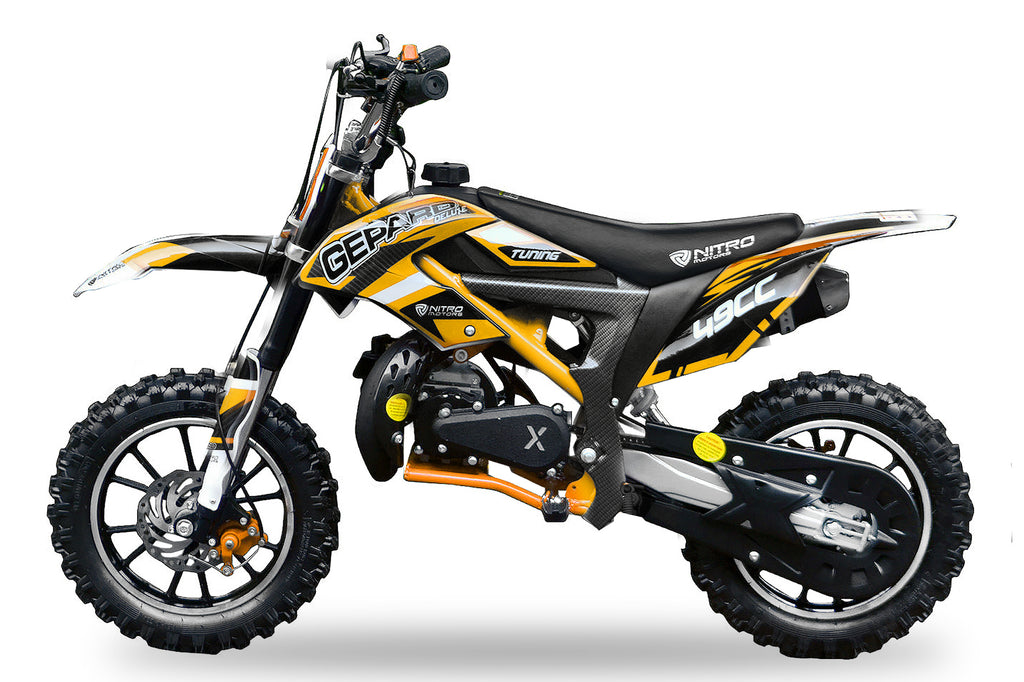 Dirt Bike Nitro 49cc Cheetah DLX 10 Orange