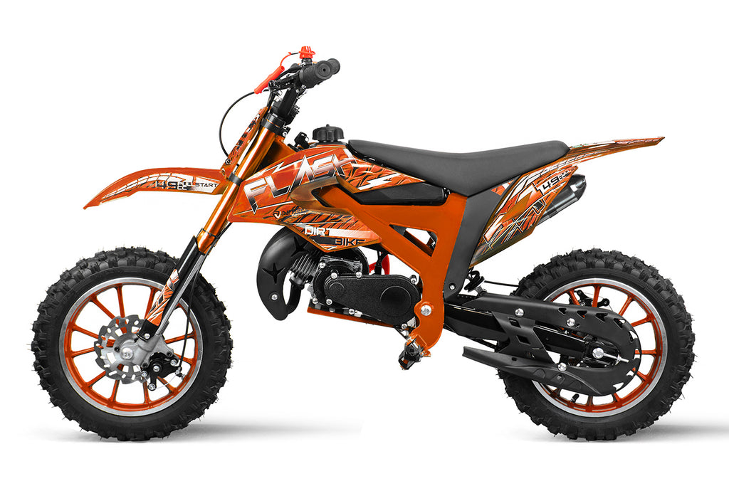 Dirt Bike Nitro 49cc Flash Fun 10 Orange