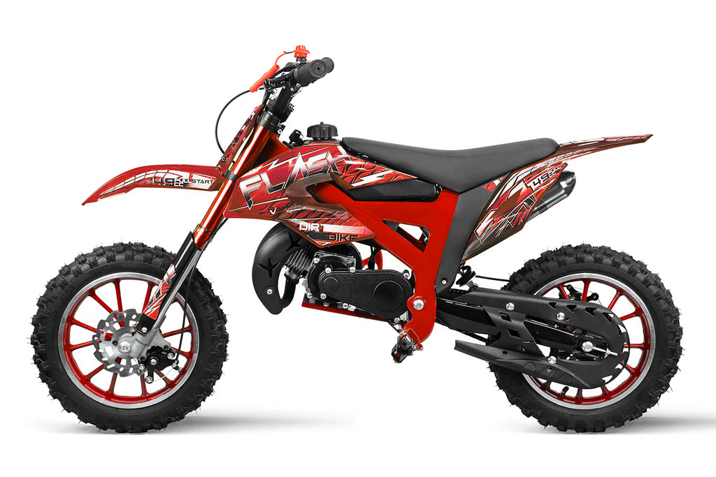 Dirt Bike Nitro 49cc Flash Fun 10 Rouge