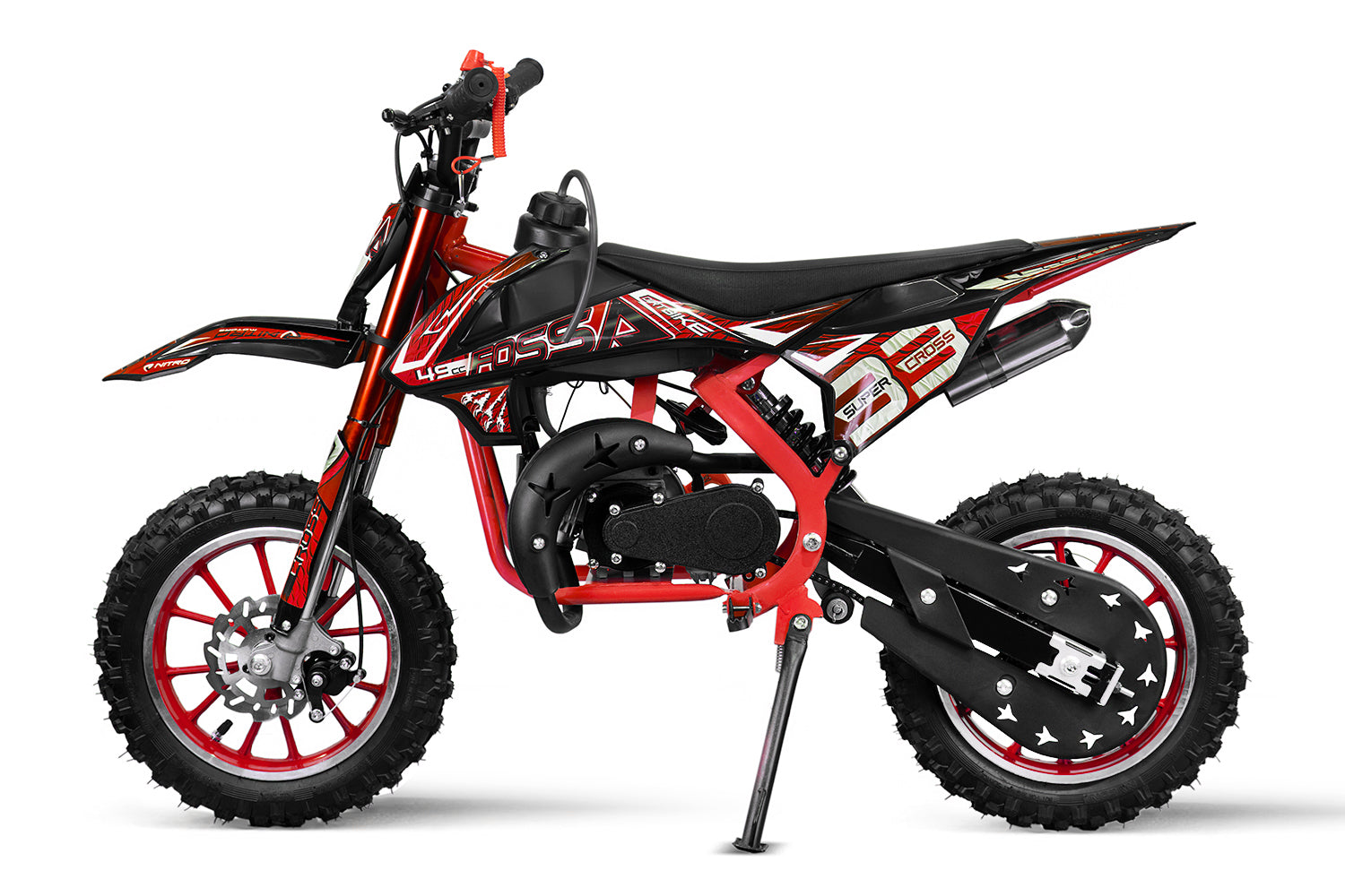 Dirt Bike Nitro 49cc Fossa Fun 10 Rouge