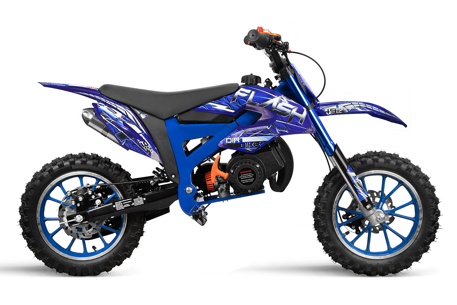 Dirt Bike Nitro 49cc Flash Fun 10 Bleu