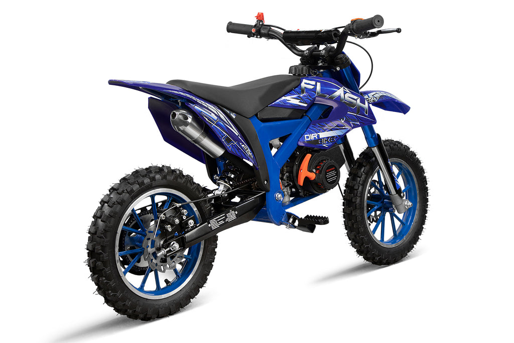 Dirt Bike Nitro 49cc Flash Fun 10 Bleu