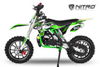 Dirt Bike pour enfants Nitro 49cc Gazelle CR DLX 10 Vert
