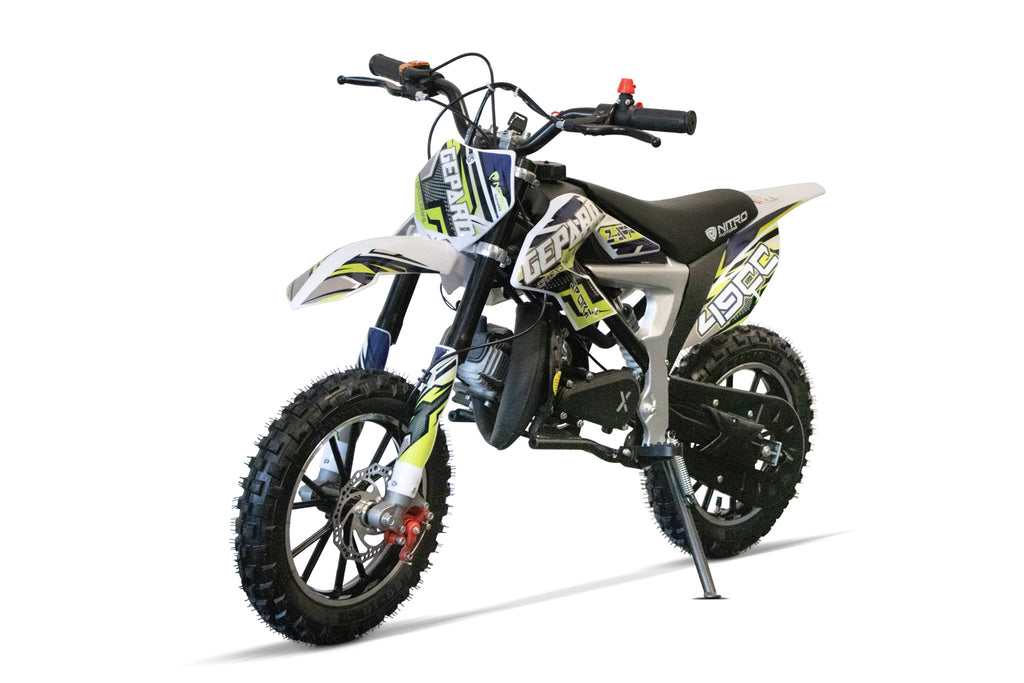 Dirt Bike pour enfants Nitro 49 cc Cheetah CR DLX 10 Vert