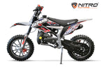 Dirt Bike pour enfants Nitro 49 cc Cheetah CR DLX 10 Rouge