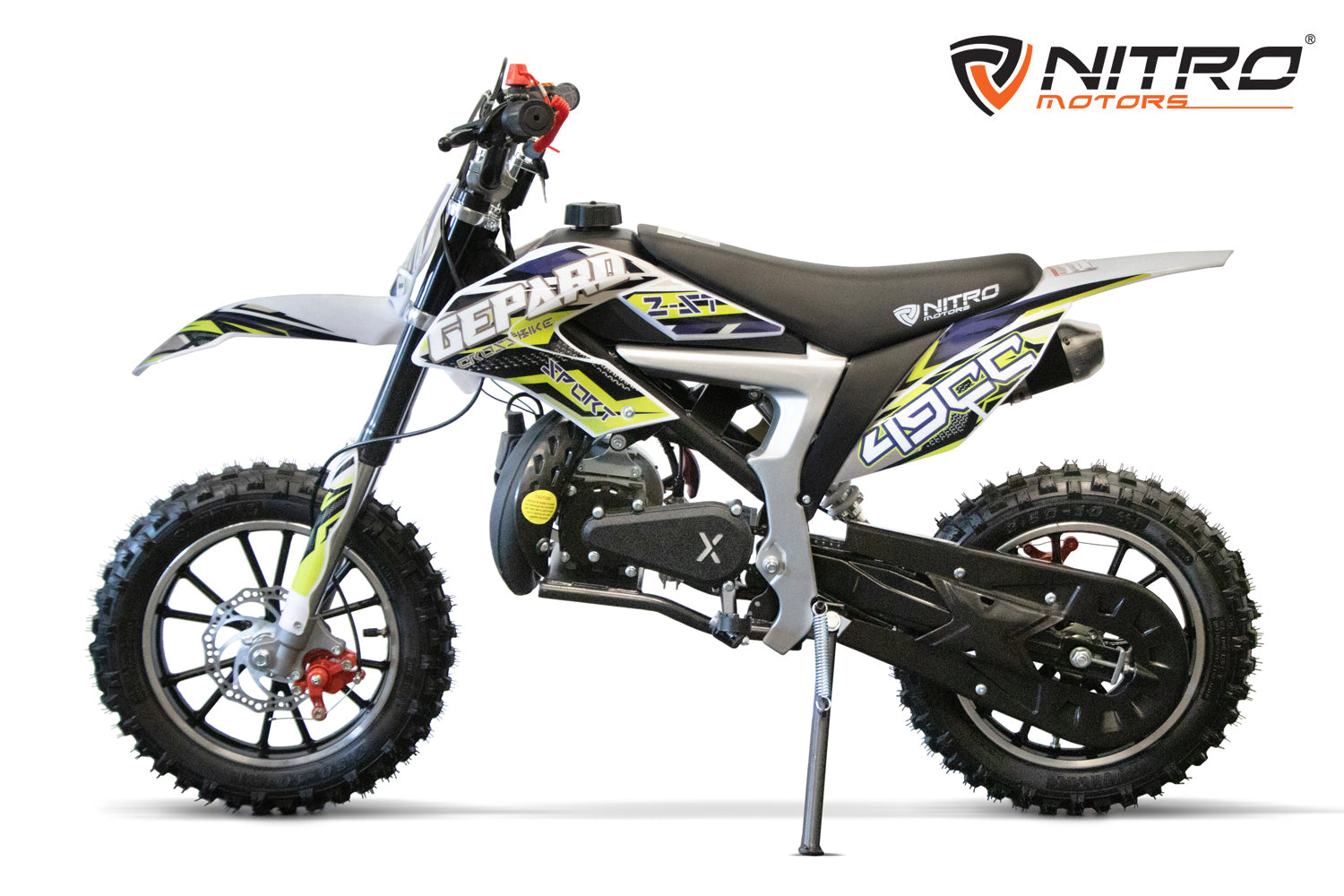Dirt Bike pour enfants Nitro 49 cc Cheetah CR DLX 10 Vert