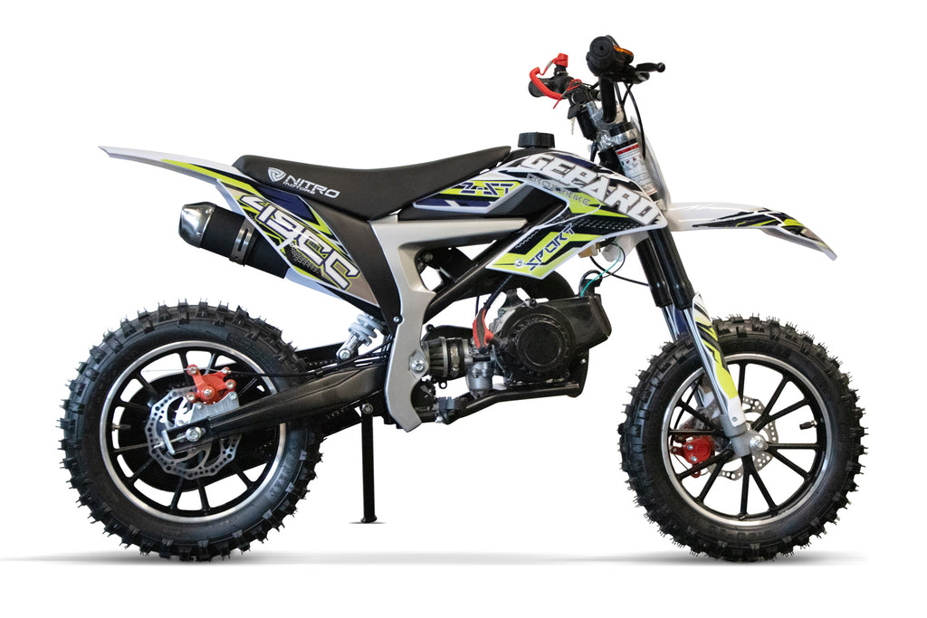 Dirt Bike pour enfants Nitro 49 cc Cheetah CR DLX 10 Vert