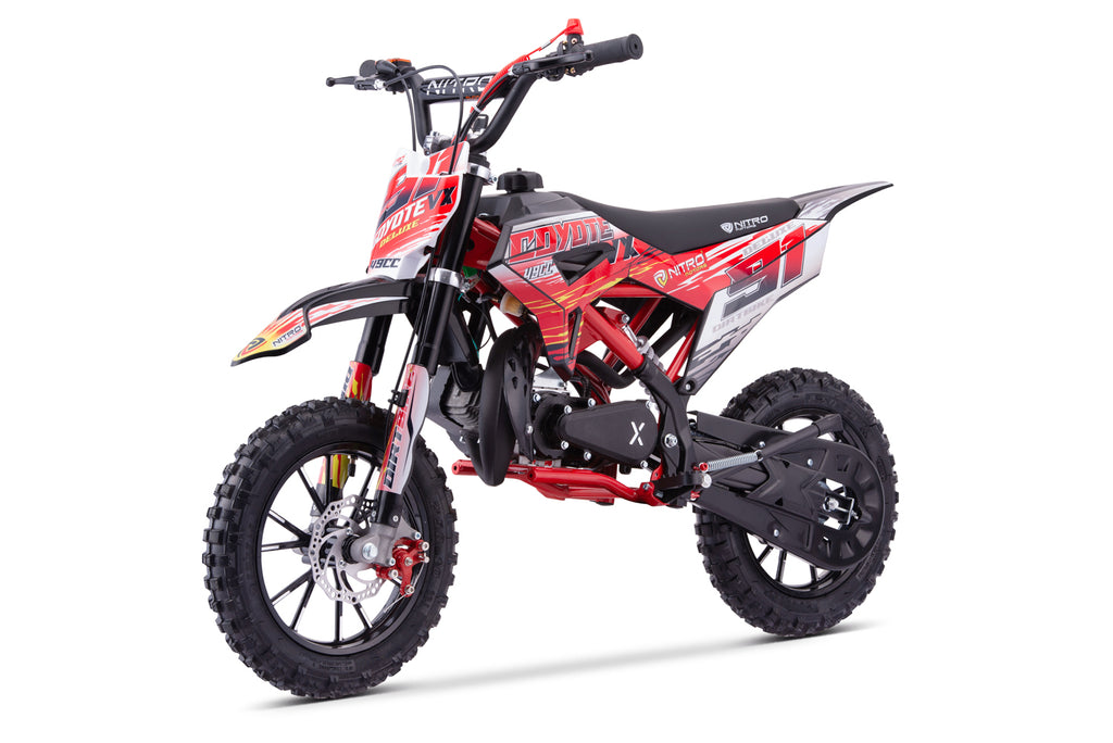 Dirt Bike enfants Nitro 49cc Coyote VX DLX 10 Rouge