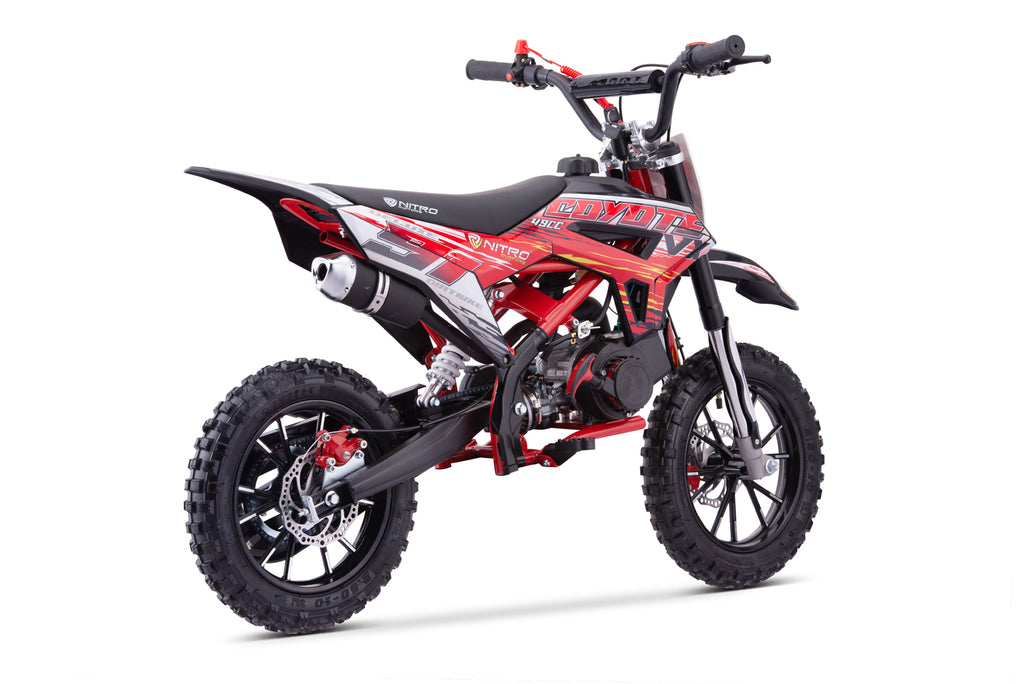 Dirt Bike Nitro 49cc enfants Coyote VX Mini 10 DLX Rouge