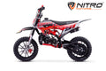 Dirt Bike enfants Nitro 49cc Coyote VX DLX 10 Rouge