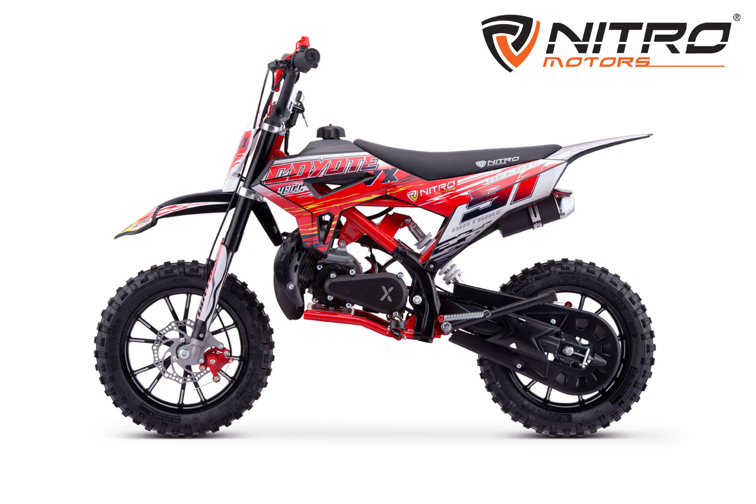 Dirt Bike enfants Nitro 49cc Coyote VX DLX 10 Rouge