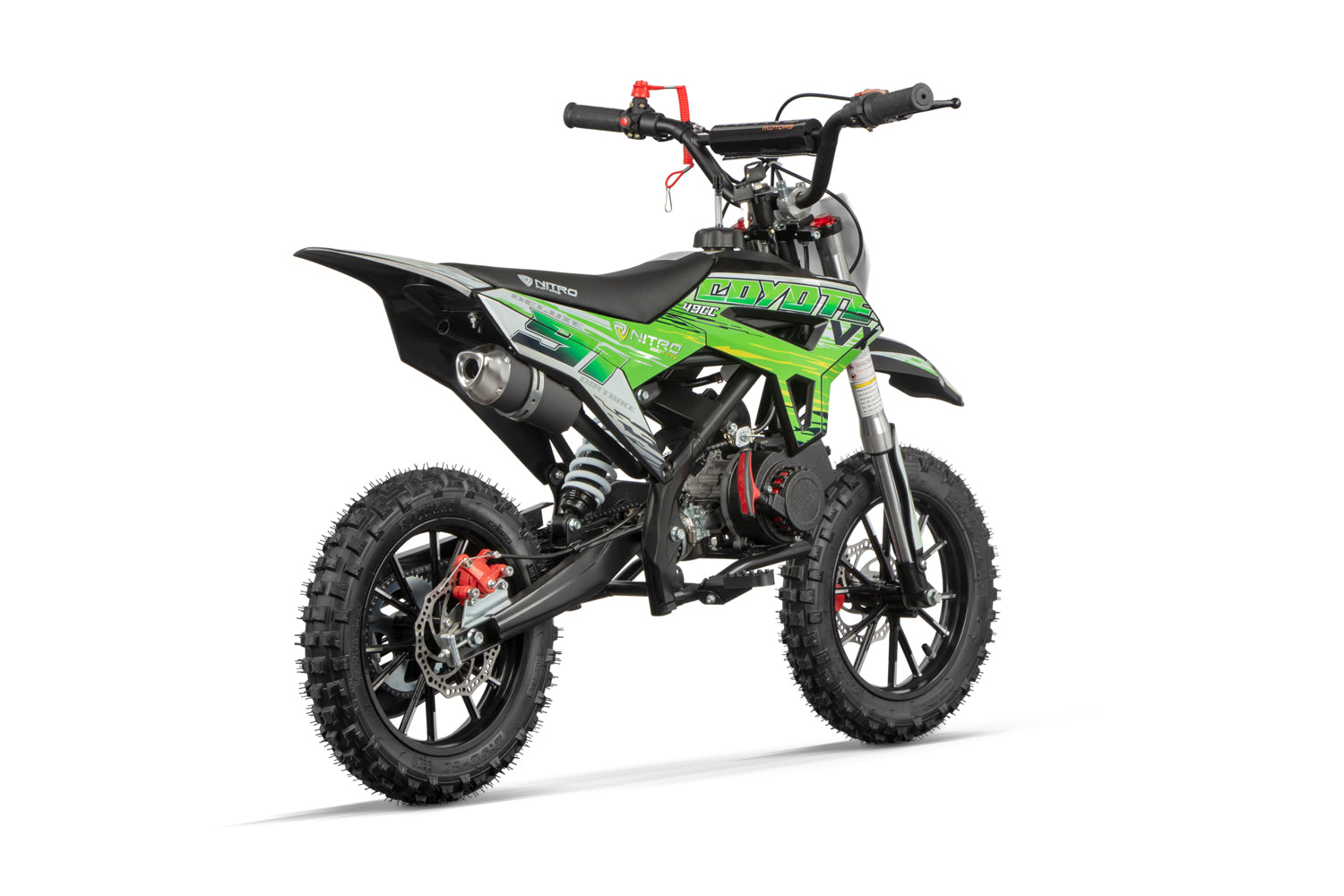 Dirt Bike Nitro 49cc enfants Coyote VX Mini 10 DLX Vert