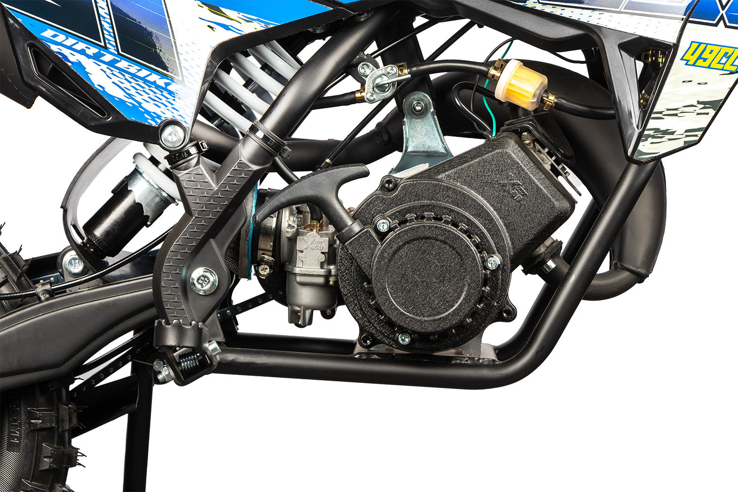 Dirt Bike enfants Nitro 49cc Coelo Pullstart DLX 10 Bleu