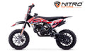 Dirt Bike enfants Nitro 49cc Coelo Pullstart DLX 10 Rouge
