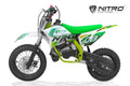 Dirt Bike Cross enfants Nitro 50cc NRG50 12/10 Vert