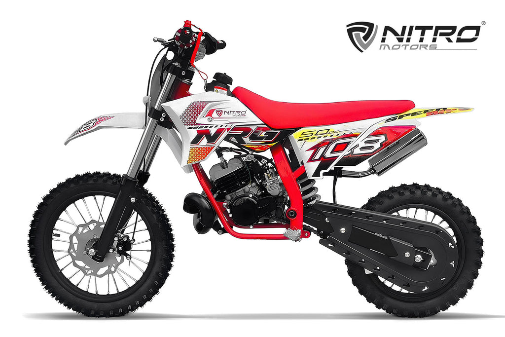 Dirt Bike enfants Nitro 50cc midi NRG50 14/12 Rouge