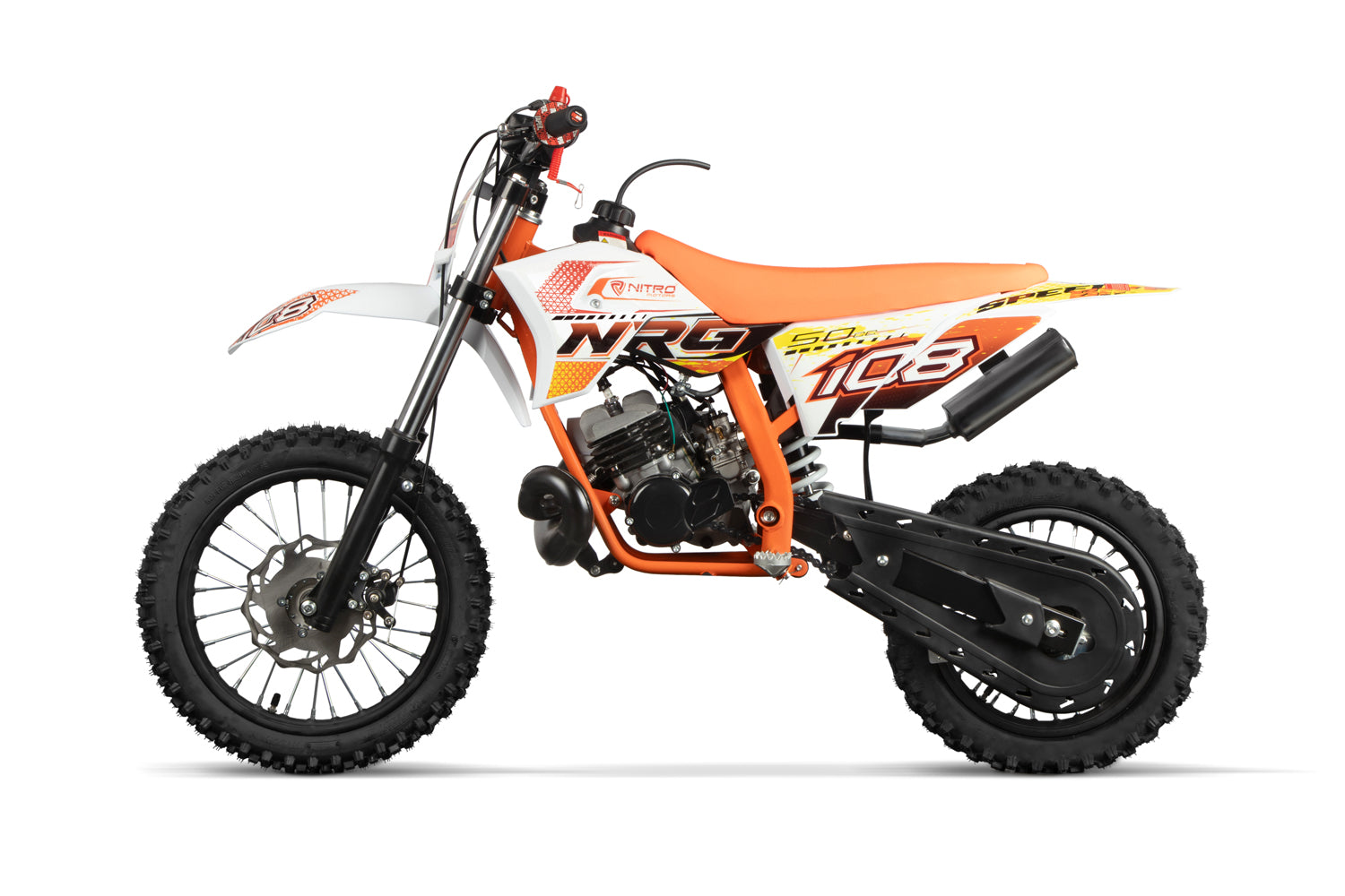 Dirt Bike enfants Nitro 50cc midi NRG50 14/12 Orange