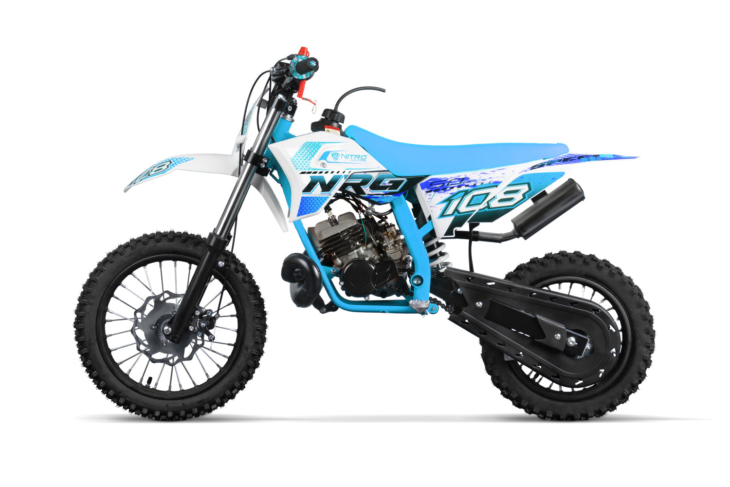 Dirt Bike enfants Nitro 50cc midi NRG50 14/12 Bleu