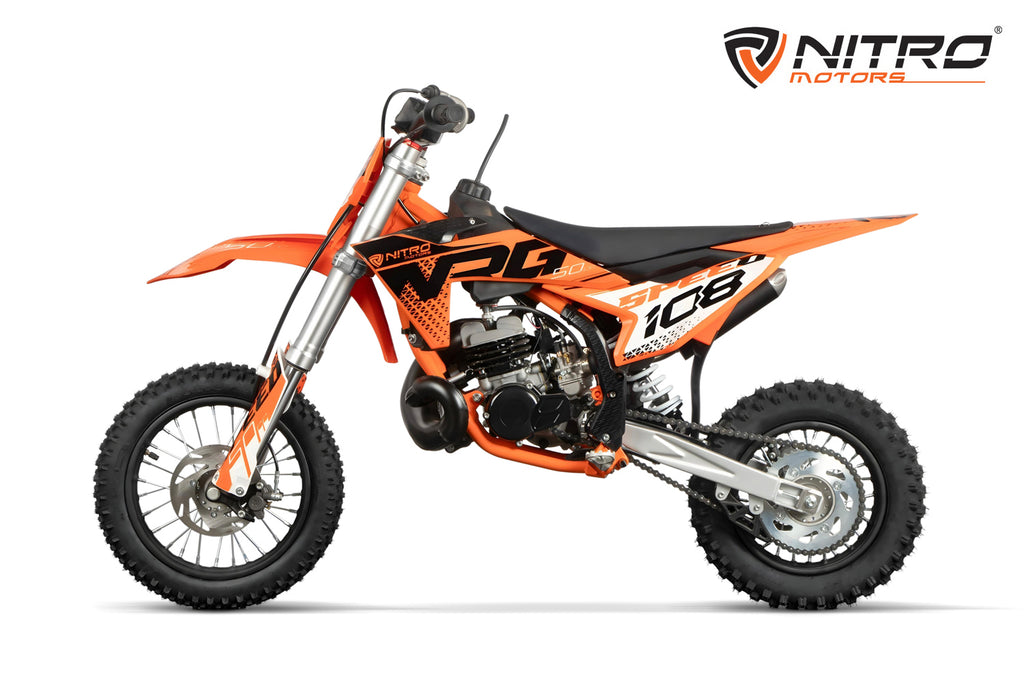 Dirt Bike enfants Nitro 50cc Mini NRG50 12/10 Orange