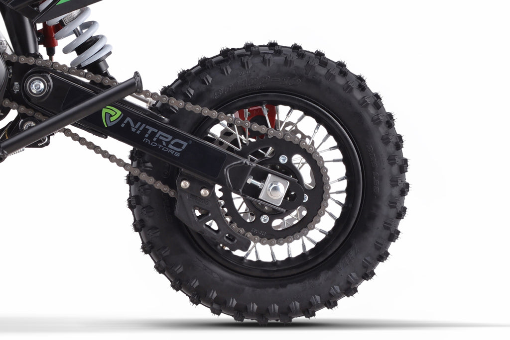 Dirt Bike enfants Nitro 110cc Storm V3 BRX 12/10 Vert