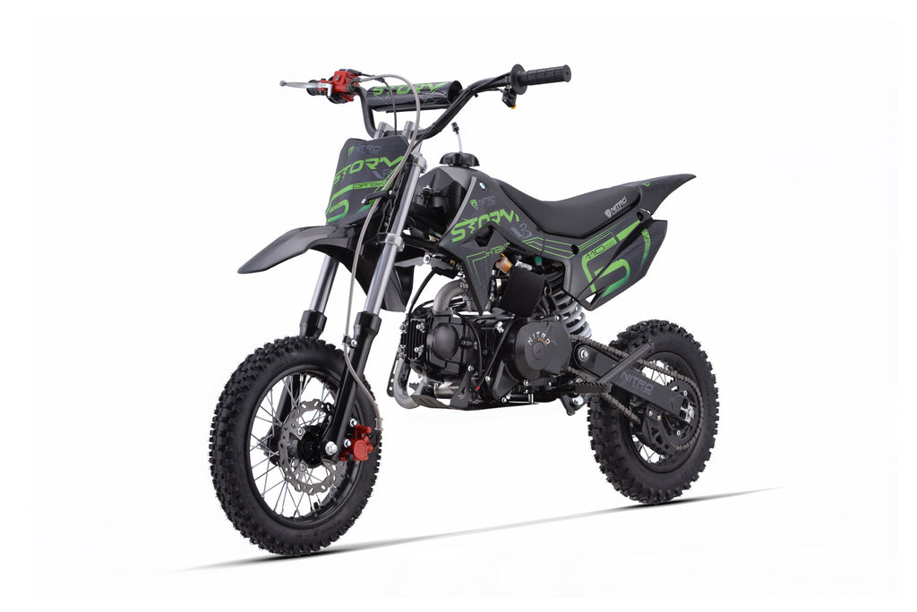 Dirt Bike enfants Nitro 110cc Storm V3 BRX 12/10 Vert