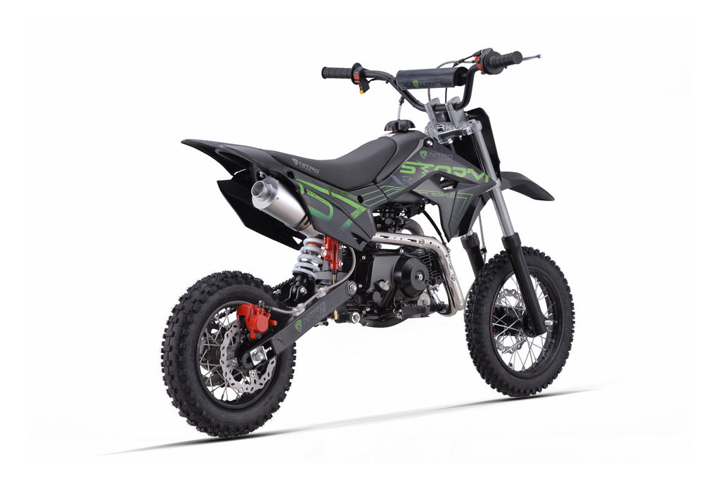 Dirt Bike enfant Nitro 110cc Storm V3 BRX 12/10 4 vitesses Vert