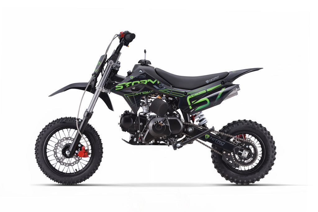 Dirt Bike enfants Nitro 110cc Storm V3 BRX 12/10 Vert