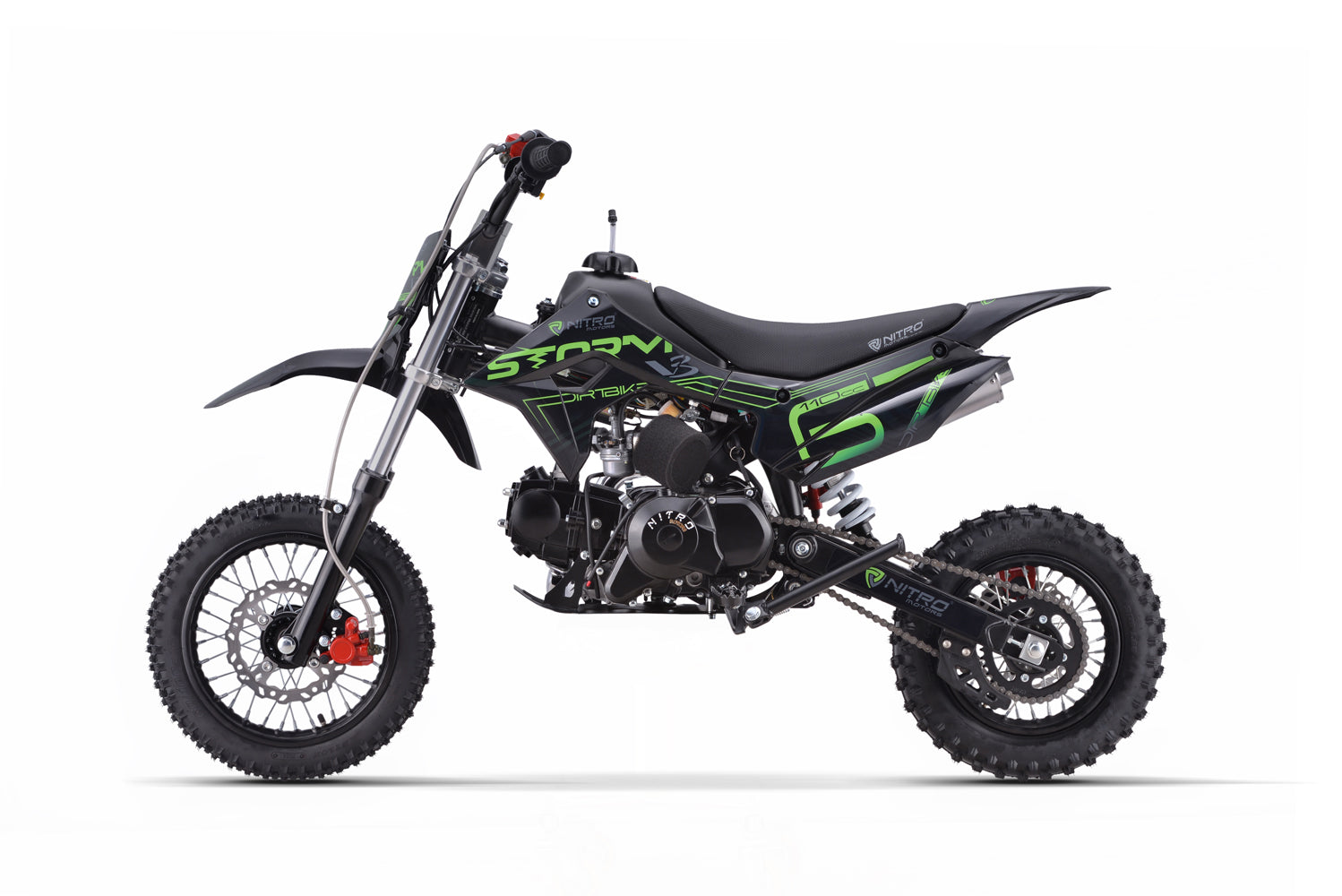 Dirt Bike enfants Nitro 110cc Storm V3 BRX 12/10 Vert