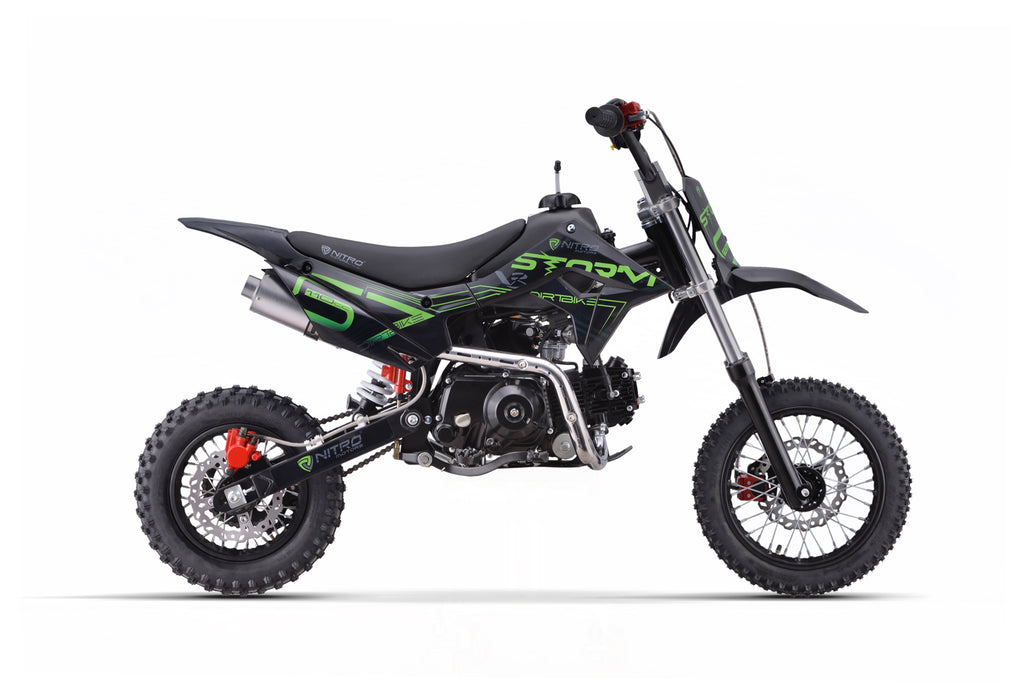 Dirt Bike enfants Nitro 110cc Storm V3 BRX 12/10 Vert