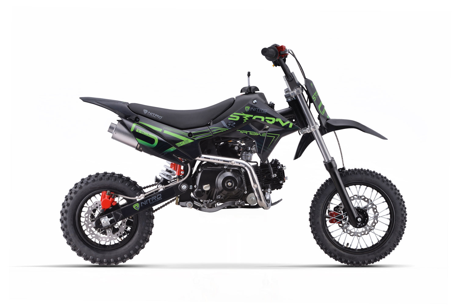 Dirt Bike enfant Nitro 110cc Storm V3 BRX 12/10 4 vitesses Vert