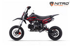 Dirt Bike enfant Nitro 110cc Storm V3 BRX 12/10 4 vitesses Rouge