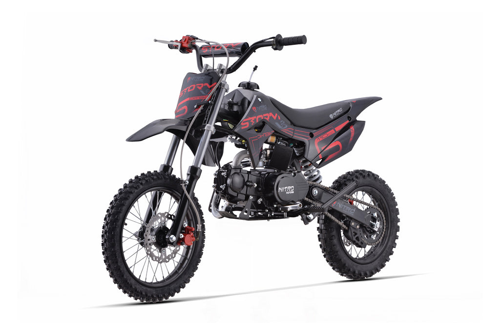 Dirt Bike enfants Nitro 110cc Storm V3 BRX 14/12 4 vitesses Rouge