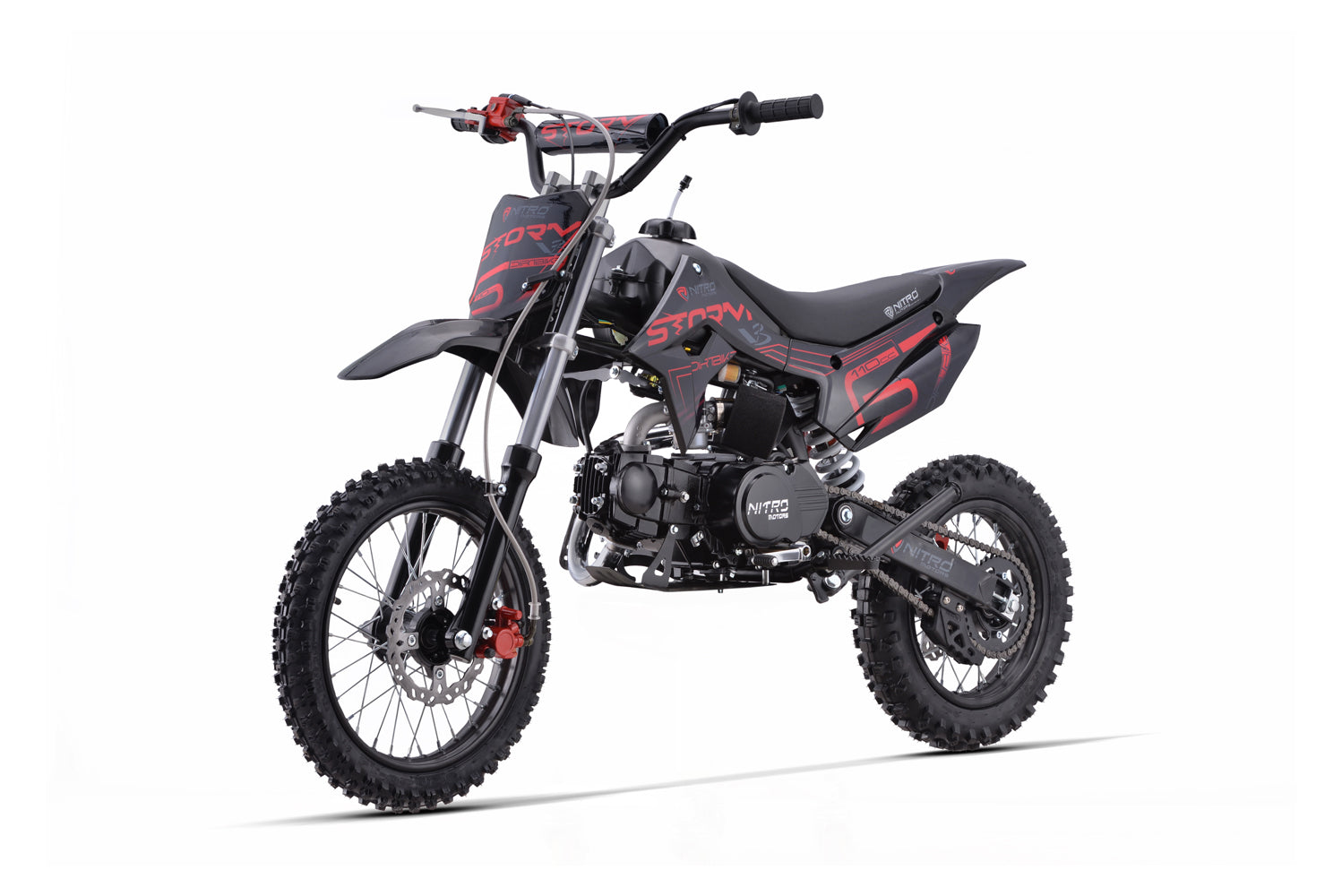 Dirt Bike enfants Nitro 110cc Storm V3 BRX 14/12 4 vitesses Rouge