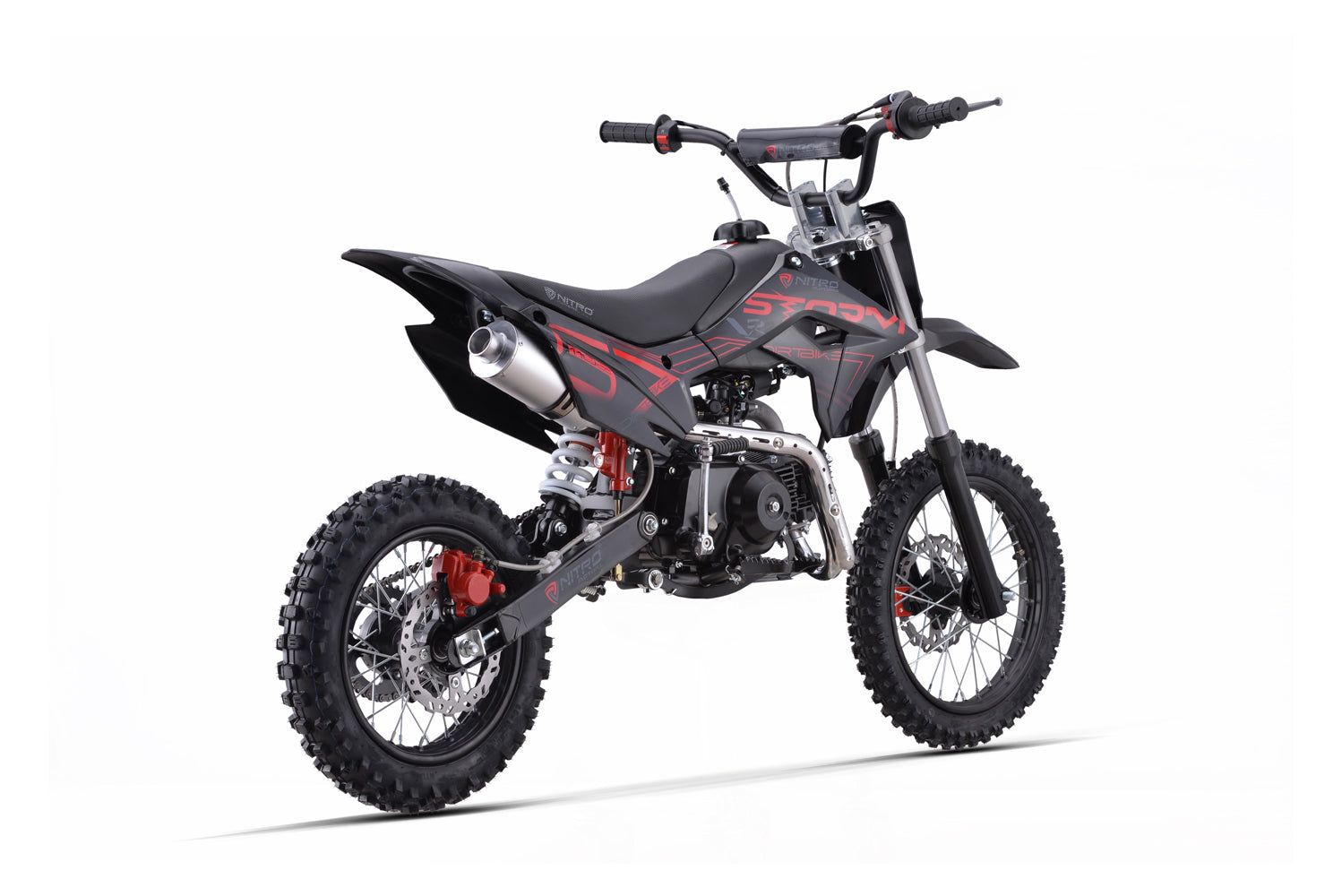 Dirt Bike enfants Nitro 110cc Storm V3 BRX 14/12 4 vitesses Rouge