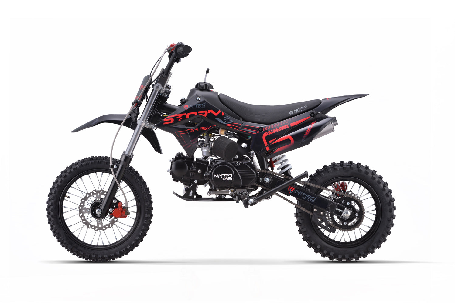 Dirt Bike enfants Nitro 110cc Storm V3 BRX 14/12 4 vitesses Rouge