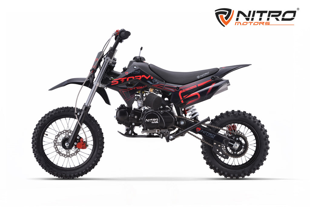 Dirt Bike enfants Nitro 110cc Storm V3 BRX 14/12 4 vitesses Rouge