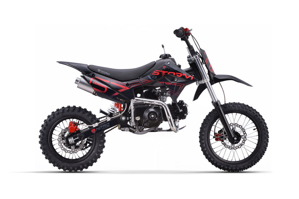 Dirt Bike enfants Nitro 110cc Storm V3 BRX 14/12 4 vitesses Rouge