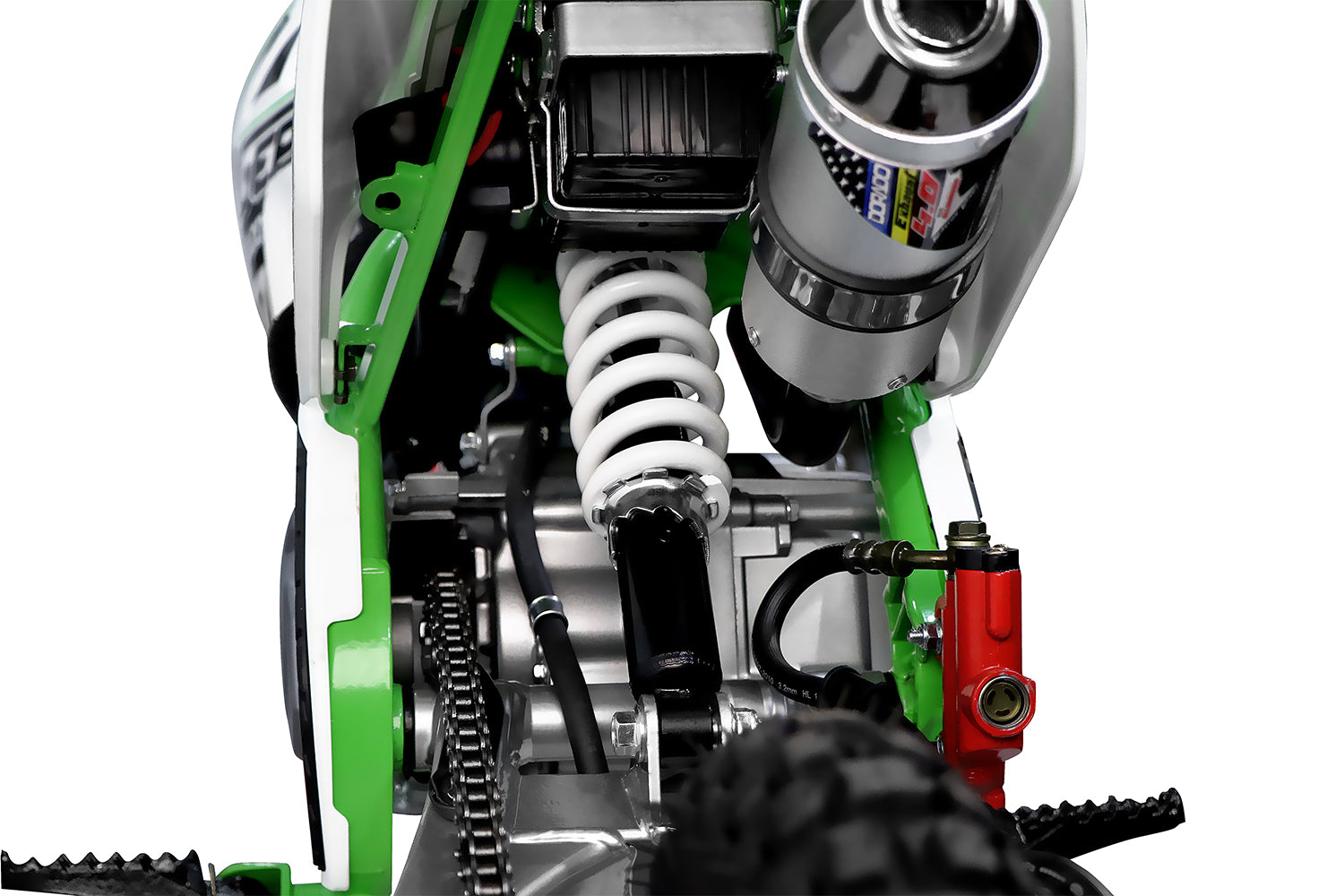 Dirt Bike Nitro Dorado 110  cm3 10 pouces démarrage électrique Orange