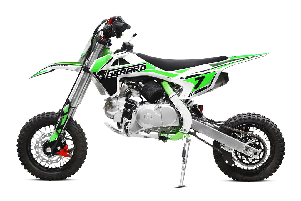 Dirt Bike Nitro Dorado 110 cm3 10 pouces démarrage électrique Vert
