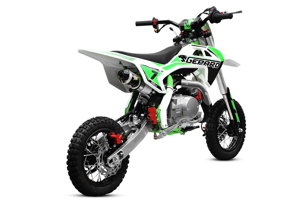 Dirt Bike Nitro Dorado 110 cm3 10 pouces démarrage électrique Vert