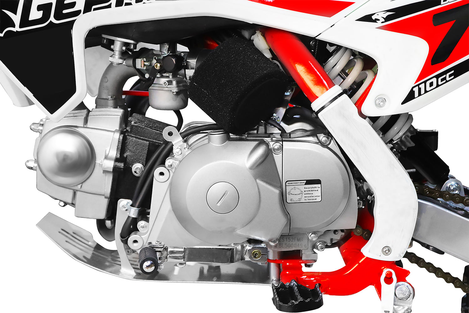 Dirt Bike enfants Nitro 110cc midi CRX Bro 14/12 Rouge