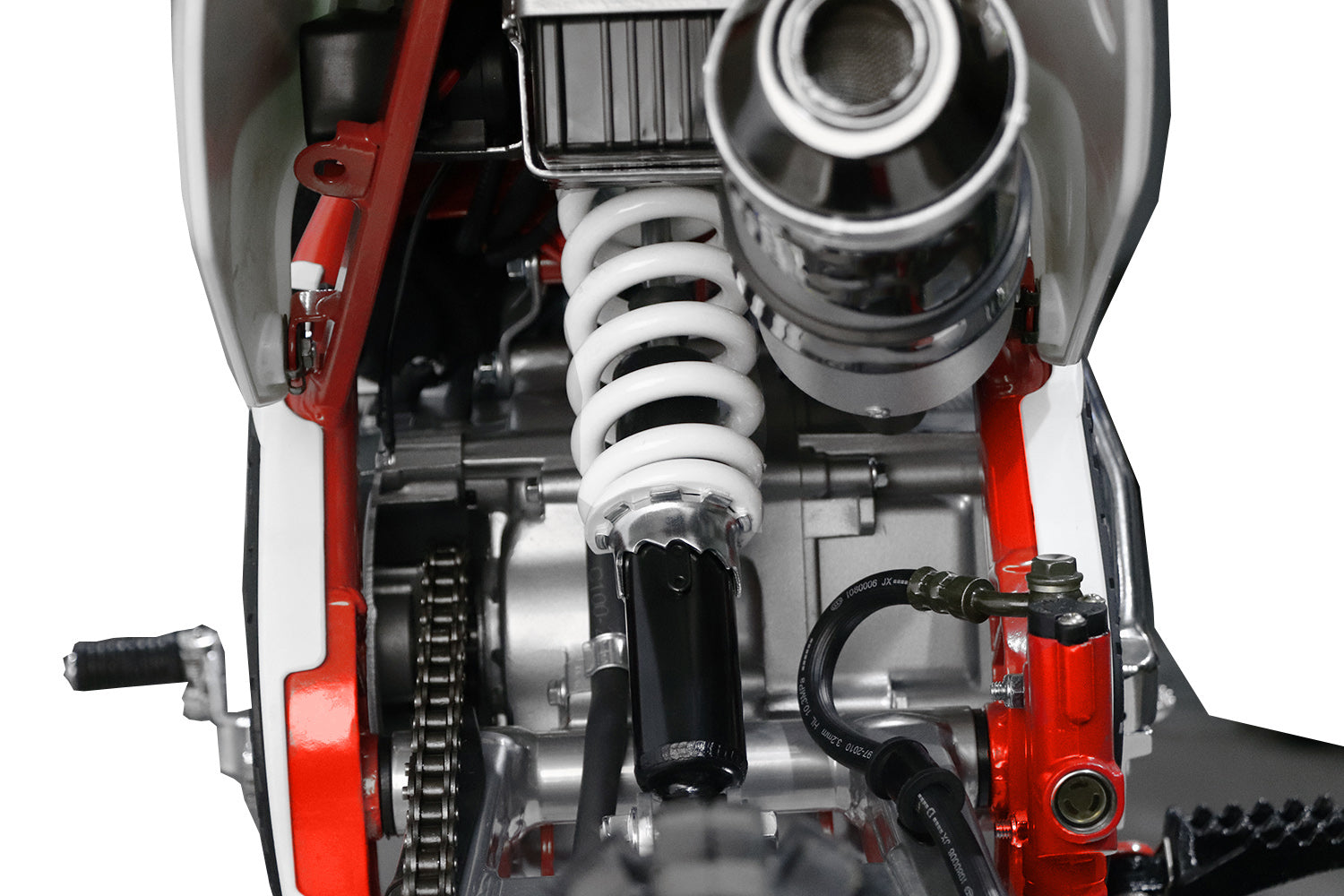 Dirt Bike enfants Nitro 110cc midi CRX Bro 14/12 Rouge