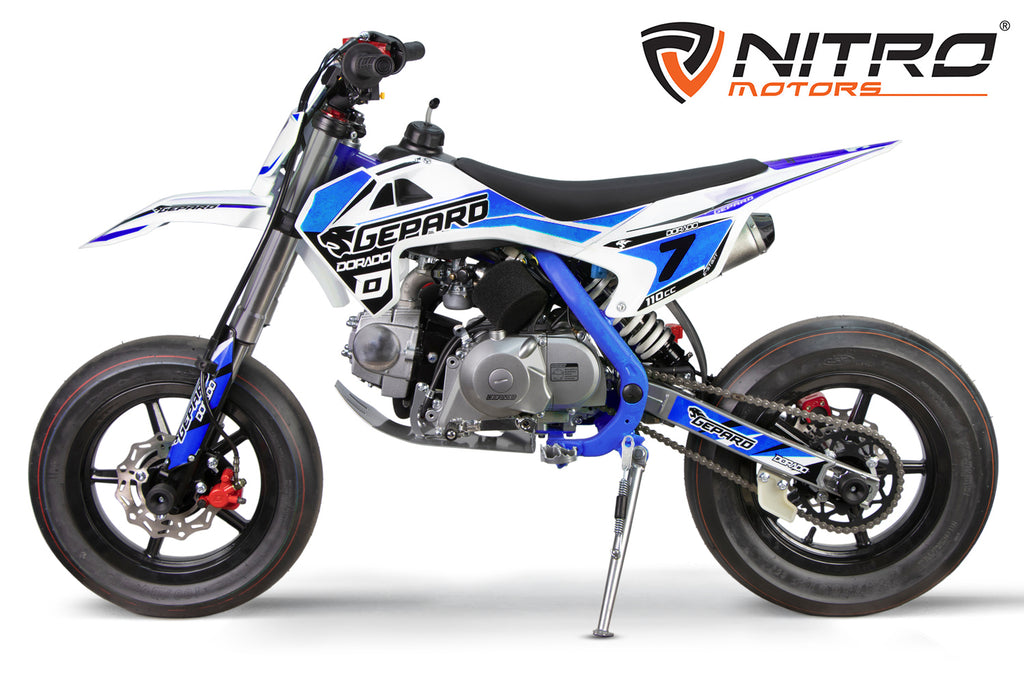 Dirt Bike enfants Nitro 110cc CRX Bro 12/12 Bleu