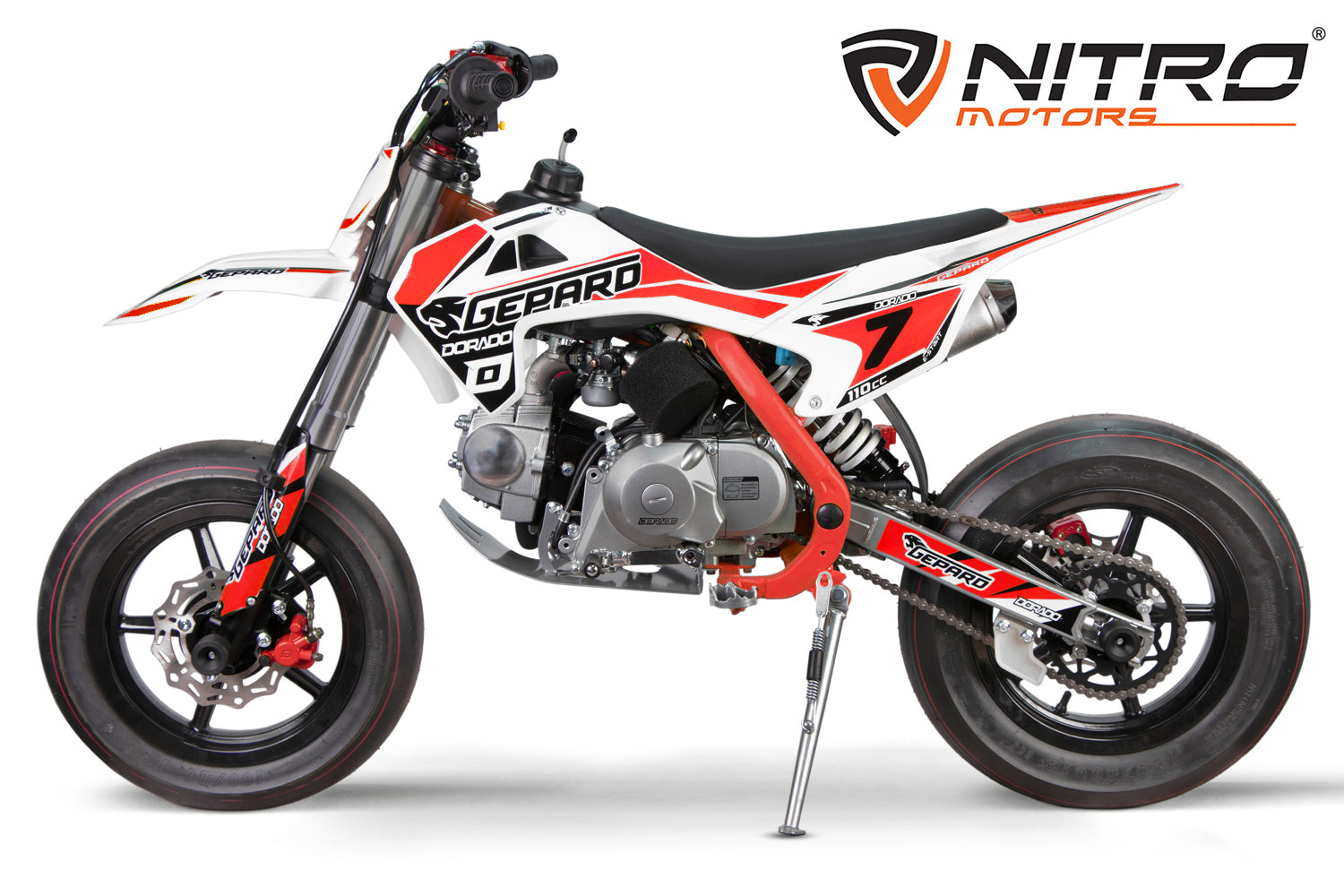 Dirt Bike enfants Nitro 110cc CRX Bro 12/12 Rouge