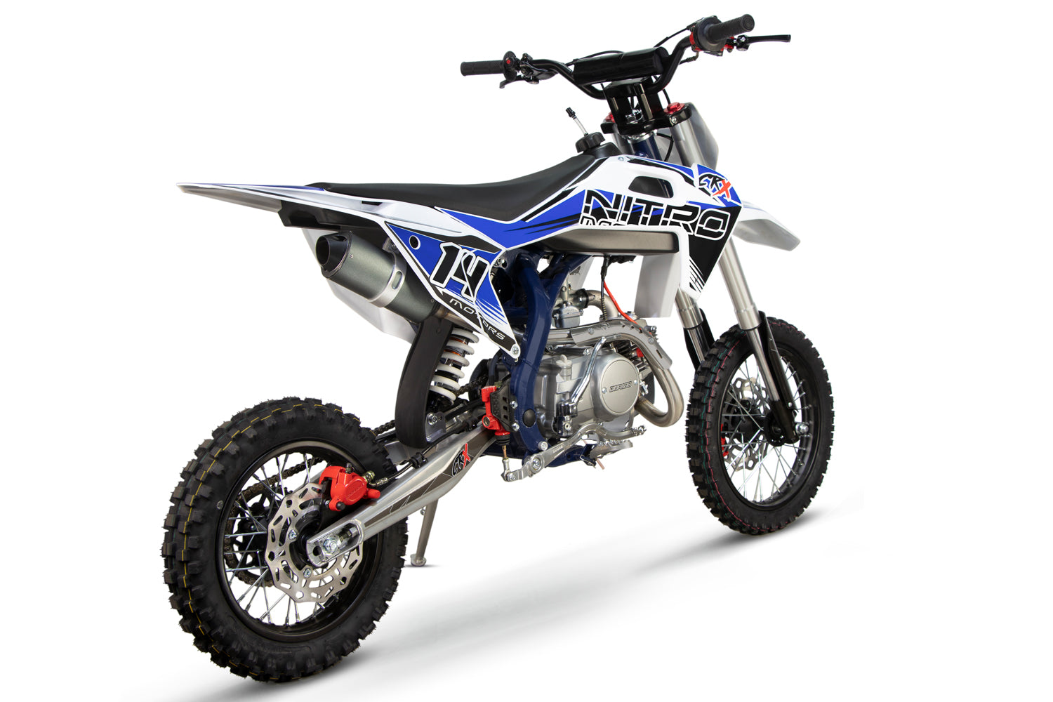 Dirt Bike enfants Nitro 125cc midi CRX Bro 14/12 Bleu