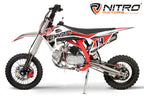 Dirt Bike enfants Nitro 125cc midi CRX Bro 14/12 Rouge