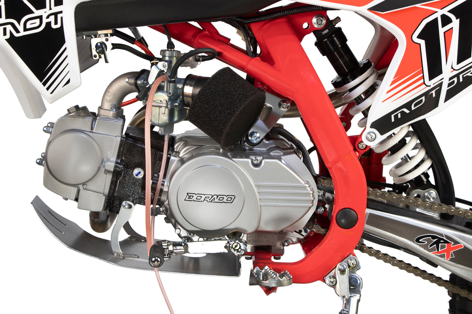 Dirt Bike Nitro CRX Performance 125cc 17/14 pouces Kickstart 4 vitesses manuelle Bleu