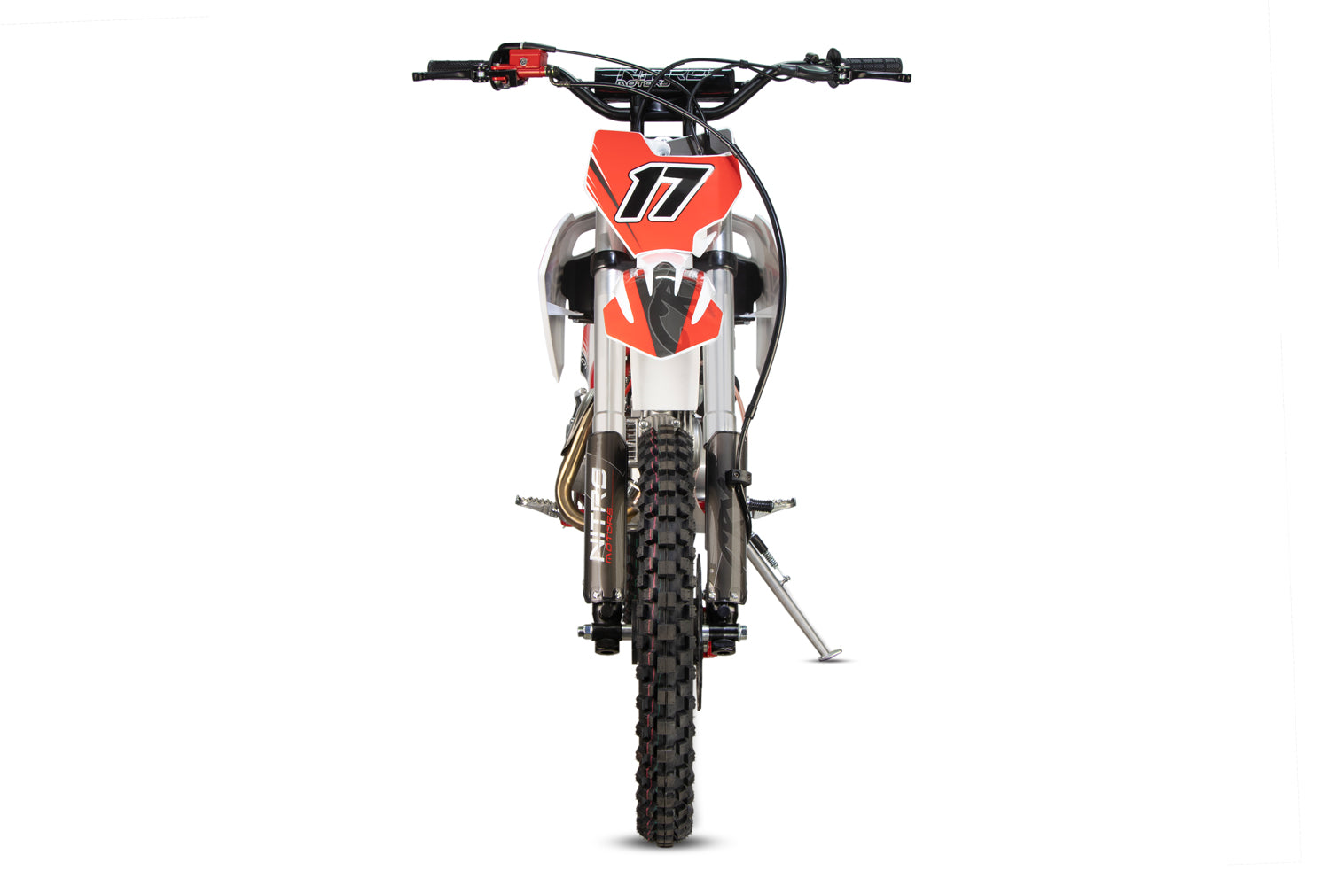 Dirt Bike Nitro CRX Performance 125cc 17/14 pouces Kickstart 4 vitesses manuelle Rouge