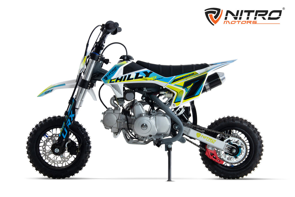 Dirt Bike enfant Nitro 125cc Chilly URX 10/10 Bleu