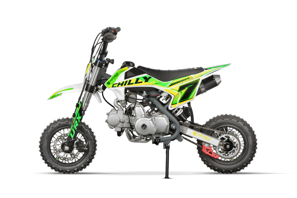 Dirt Bike enfant Nitro 125cc Chilly URX 10/10 Vert